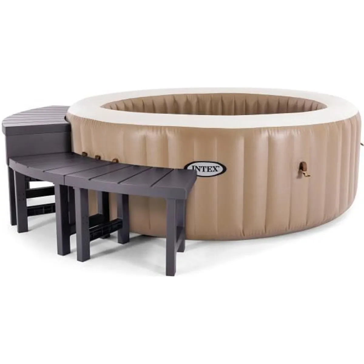 Intex - 28515 - Pack 4 pièces 2 medium + 2 hautes entourage spa 4 places rond