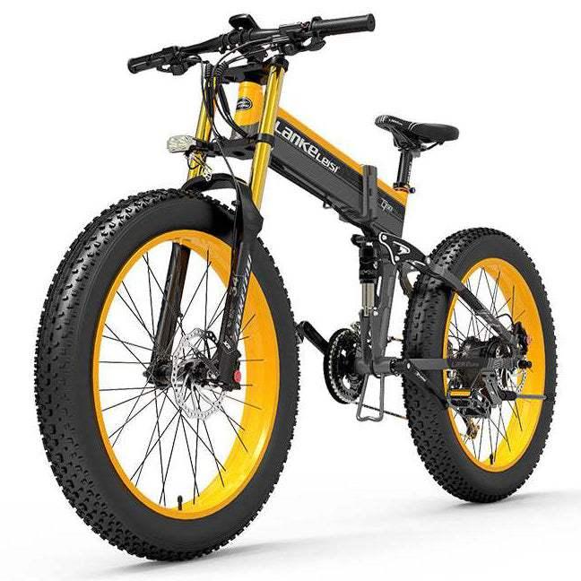Lankeleisi XT750 Plus 1000W 26 Fatbike Dual Crown Fork Faltbares E-Mountainbike 17.5Ah