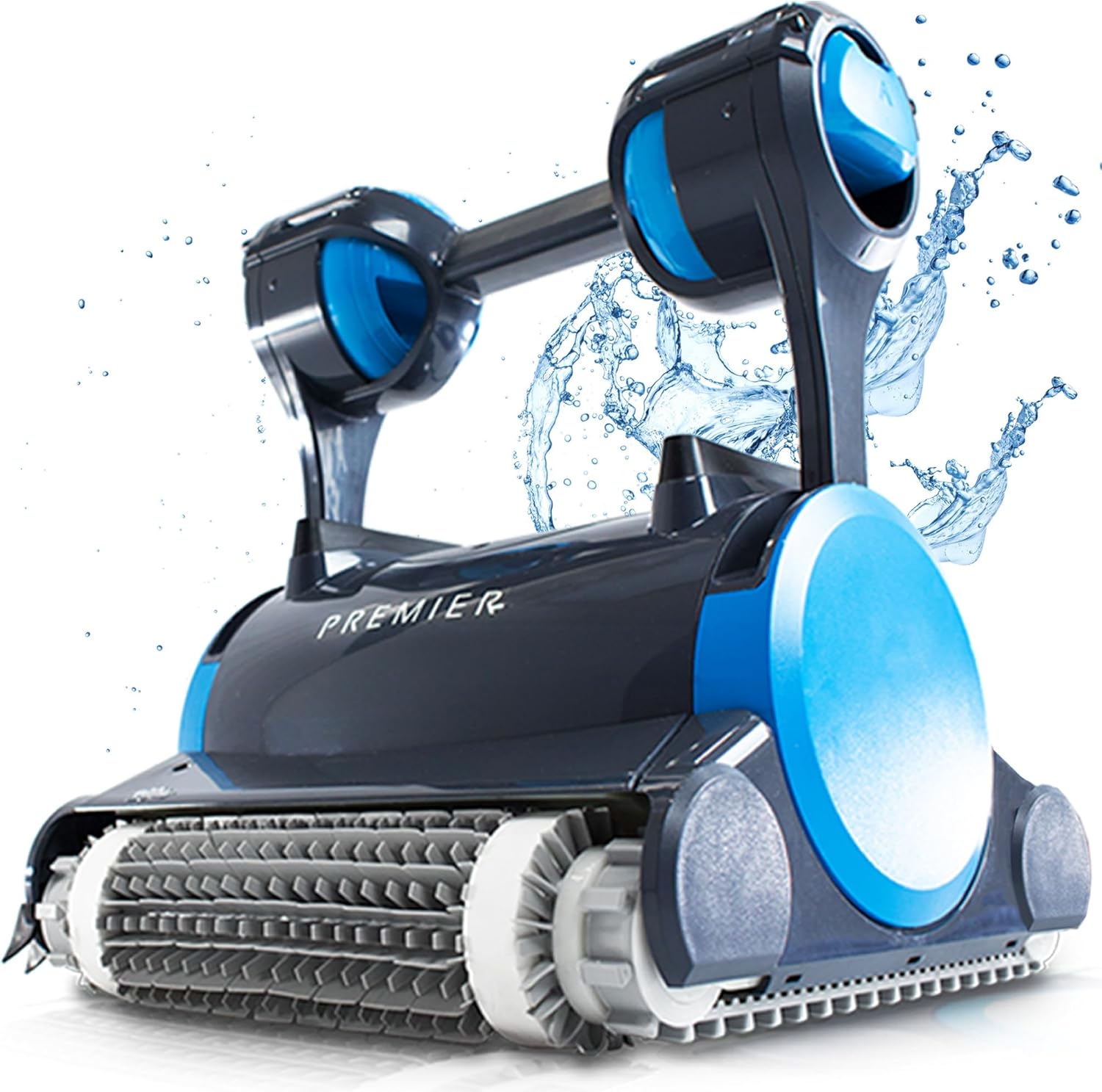 Dolphin Premier Robotic Pool Cleaner (2025 Model) with Multimedia. Oversized Leaf Bag. Standard & Ultrafine Filters. Weekly Timer. Waterline Cleaning & More — for In-ground Swimming Pools up to 50ft