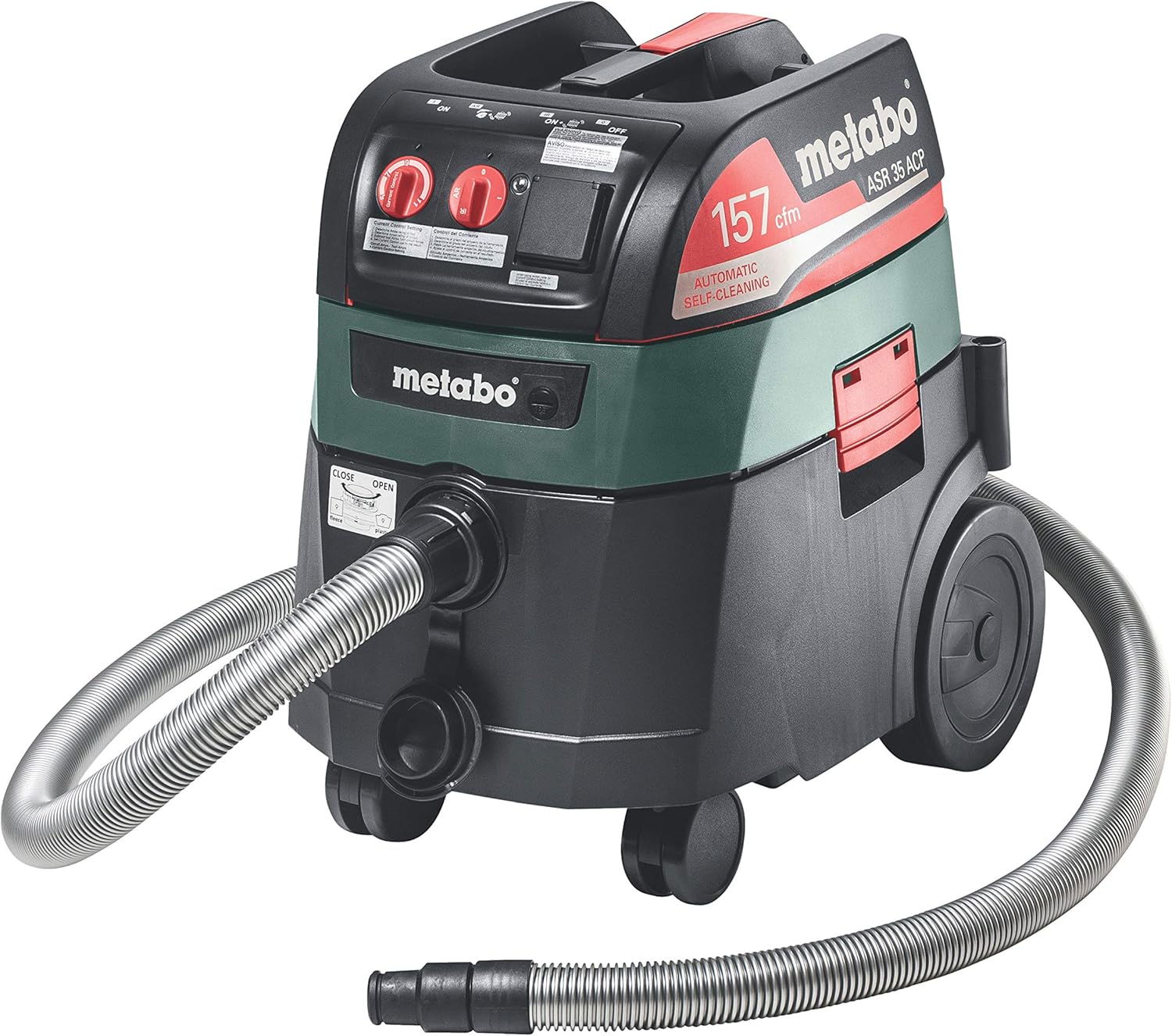 metabo US602057800 10.5 Amp Auto Clean Vacuum Cleaner with HEPA Filter (ASR35 ACP)