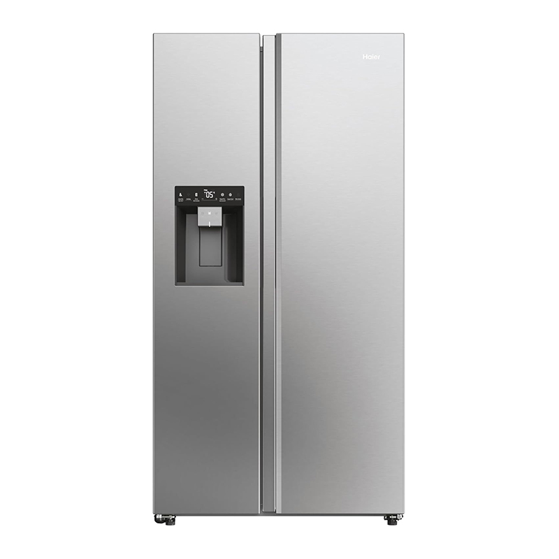 Haier HSW59F18DIMM Plumbed Frost Free American Fridge Freezer - Stainless Steel - D Rated [Energy Class D]