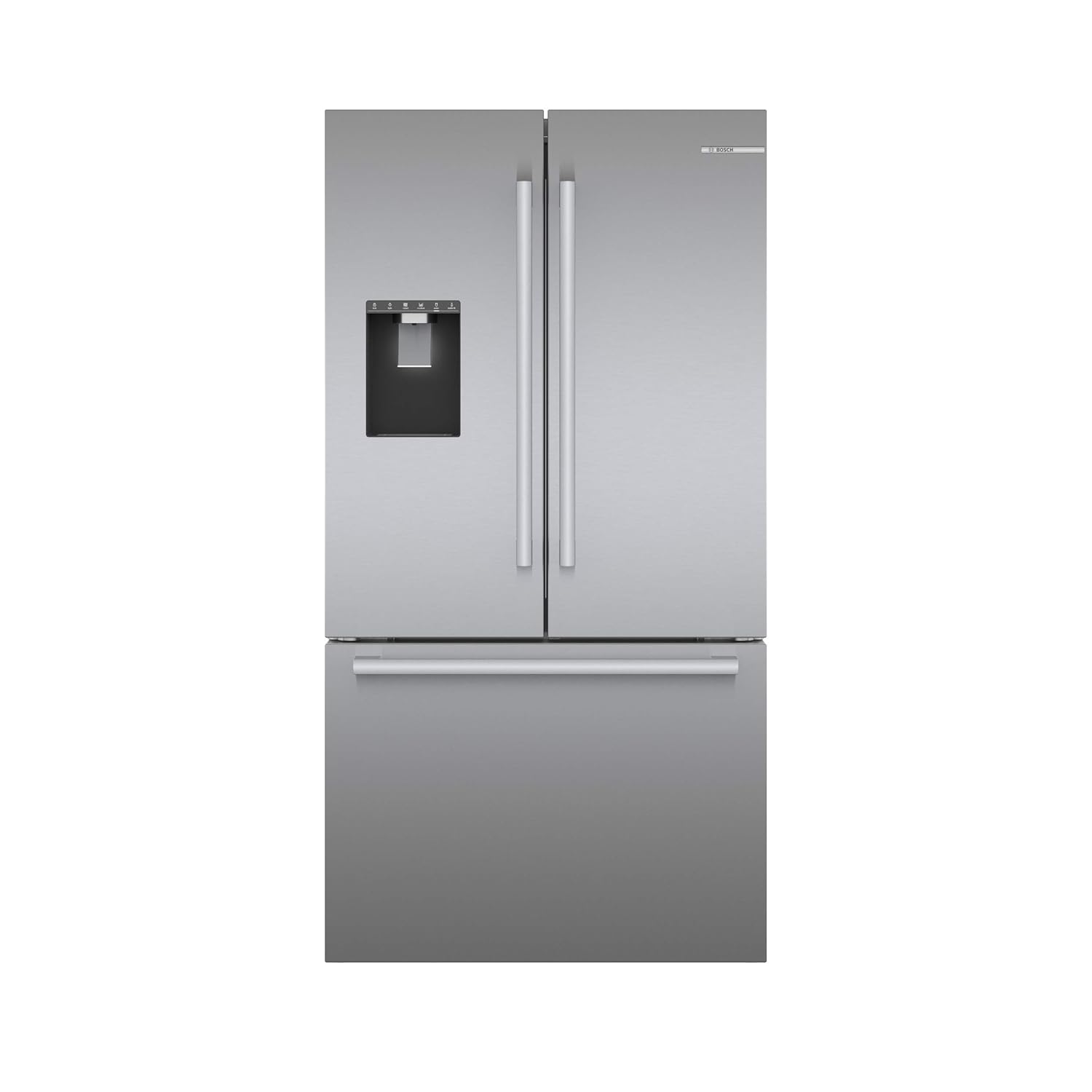 BOSCH French Door Bottom Mount Refrigerator 36'' Stainless steel (with anti-fingerprint). Total No Frost