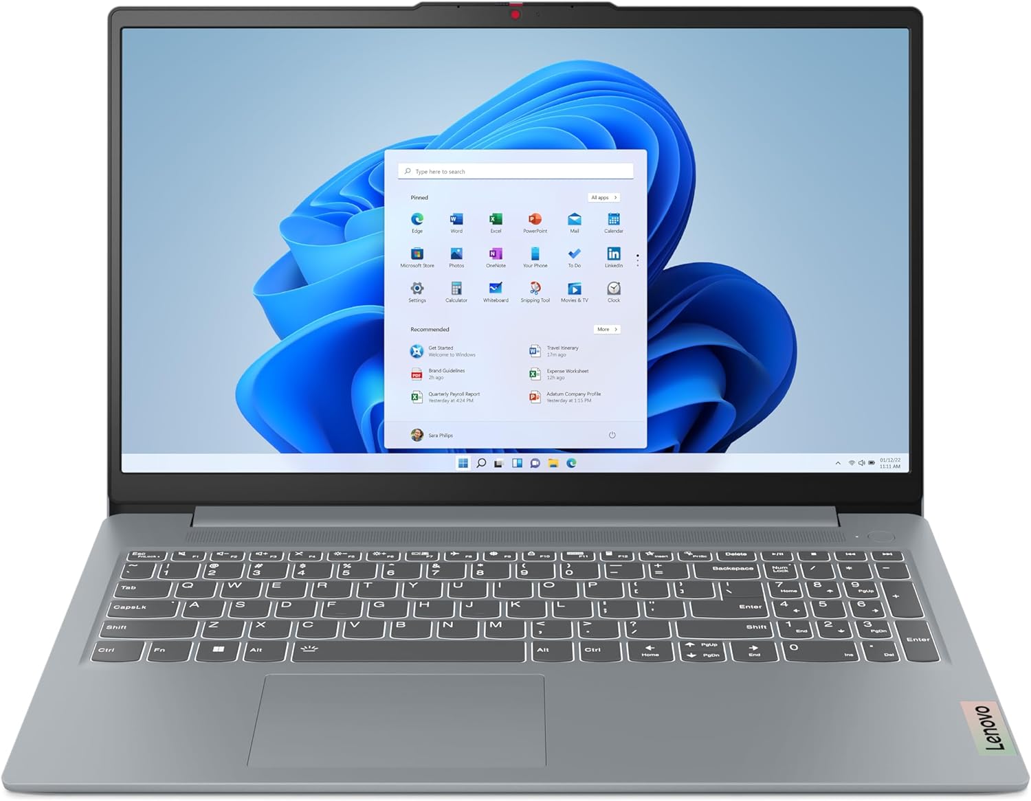 Lenovo IdeaPad Slim 3 - (2023) - Everyday Laptop - Lightweight - Windows 11-15.6 FHD - 8GB Memory - 256GB Storage - AMD Ryzen 3 7320U - Arctic Grey