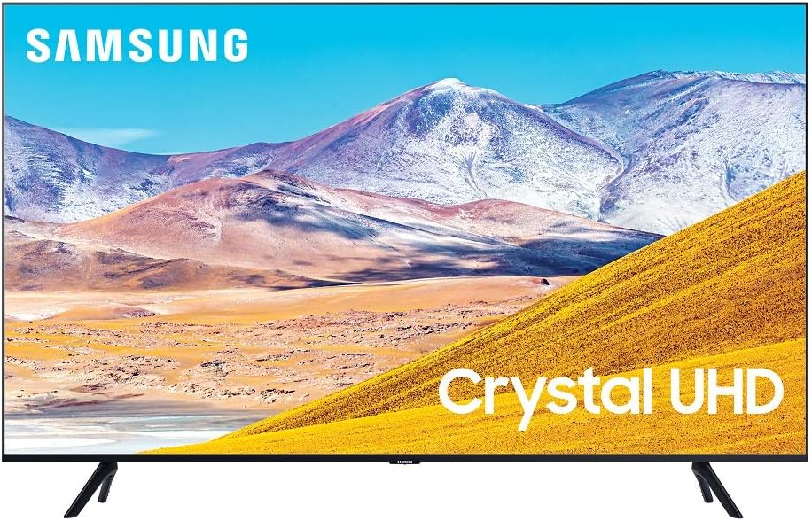 SAMSUNG 65-inch Class Crystal UHD TU-8000 Series - 4K UHD HDR Smart TV with Alexa Built-in (UN65TU8000FXZA. 2020 Model)