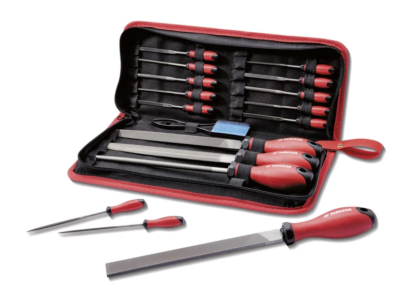 PARKSIDE® Set de limes d'atelier. 17 pièces