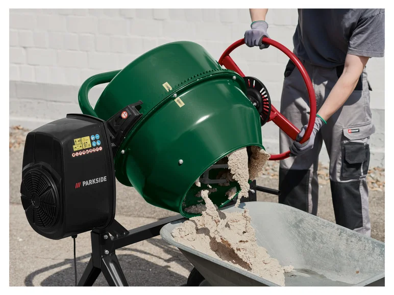 PARKSIDE® Bétonnière PCM 125 A1. 120 l. 550 W