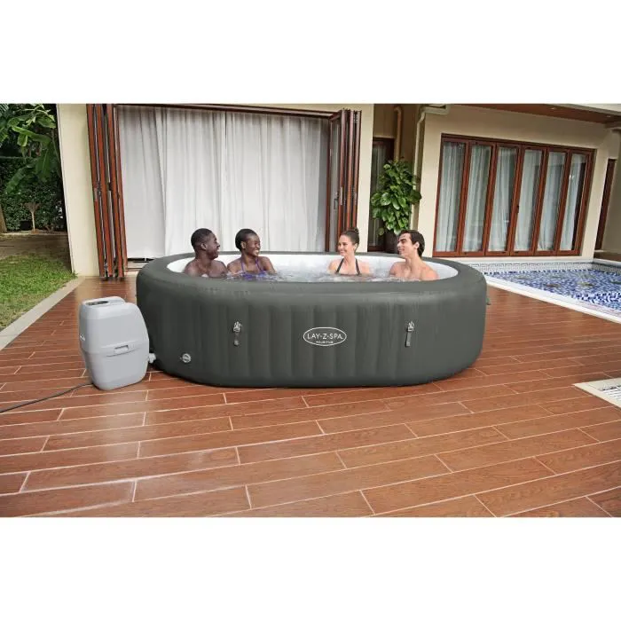 Spa gonflable BESTWAY - Lay-Z-Spa Mauritius - 270 x 180 x 71 cm - 5 à 7 places - Ovale (Couverture. cartouche et diffuseur)