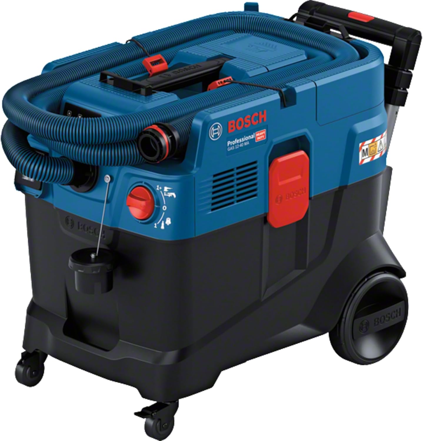 Bosch Professional GAS 12-40 MA Multipurpose Vacuum Cleaner (1200W. Automatic Filter Cleaning System (AFC). Including Main Filter. Hose. PT Adapter. Brush Combi)
