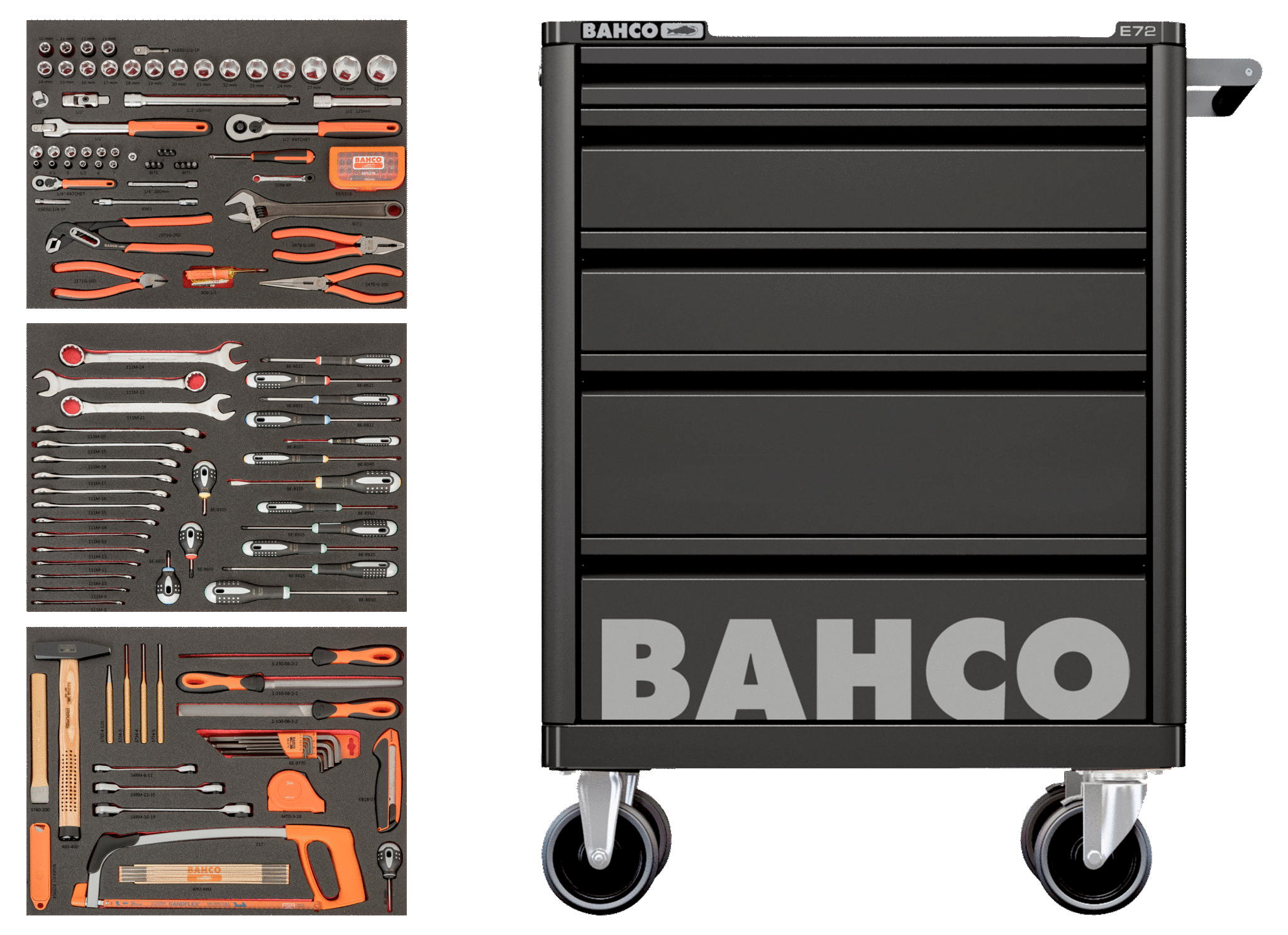 Tool Trolley General Purpose Tool Kit - 158 pcs  BASIC