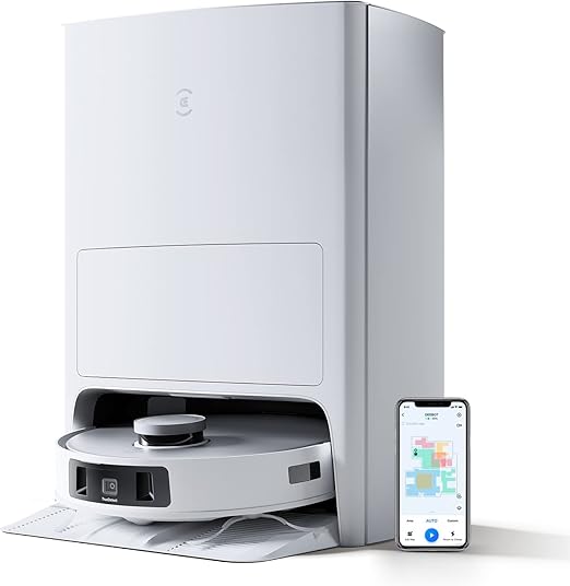 ECOVACS T20 OMNI | 6000Pa. 9mm Auto-Mop Lift. All-in-One. 55Deg Hot Water Washing. Auto-Empty. Auto-Clean