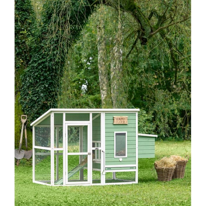 Dehner Lieblinge Hühnerstall Lotti. hellgrün. ca. B182/H119.5/T91 cm