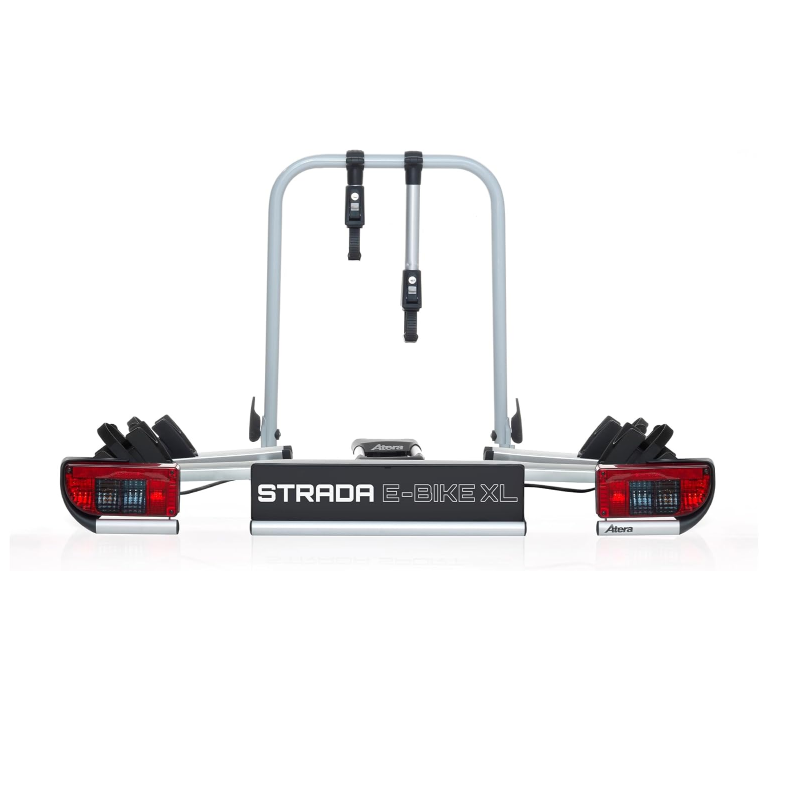 Atera 022696 Strada E-Bike XL Car Bicycle Carrier Extra Wide with Rear Lights for 2 Bicycles. Silver