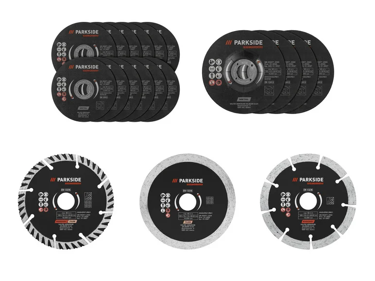 PARKSIDE PERFORMANCE® Disques à tronçonner ou disques à ébarber 125 mm