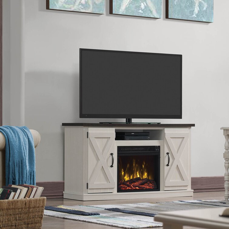 Lorraine TV Stand for TVs up to 55 with Fireplace Included