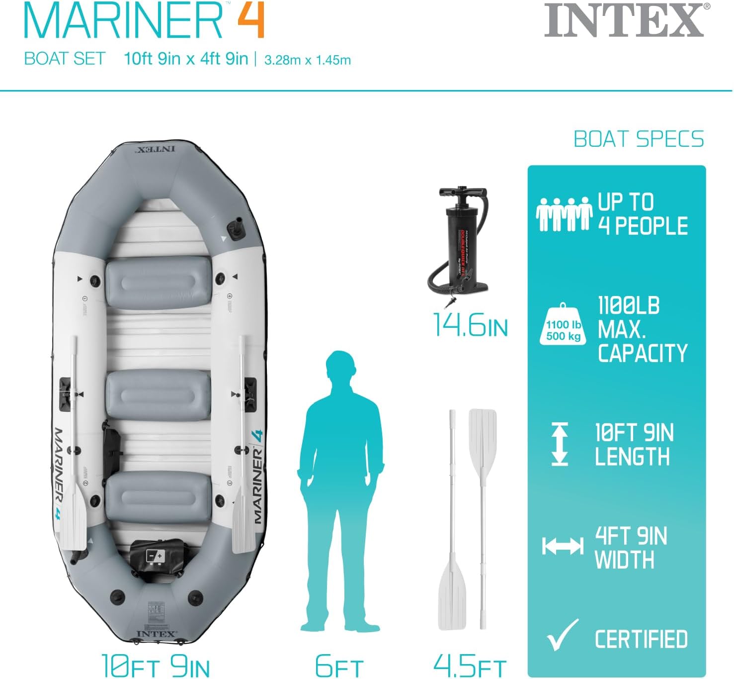 Intex Mariner Inflatable Boat Set Series
