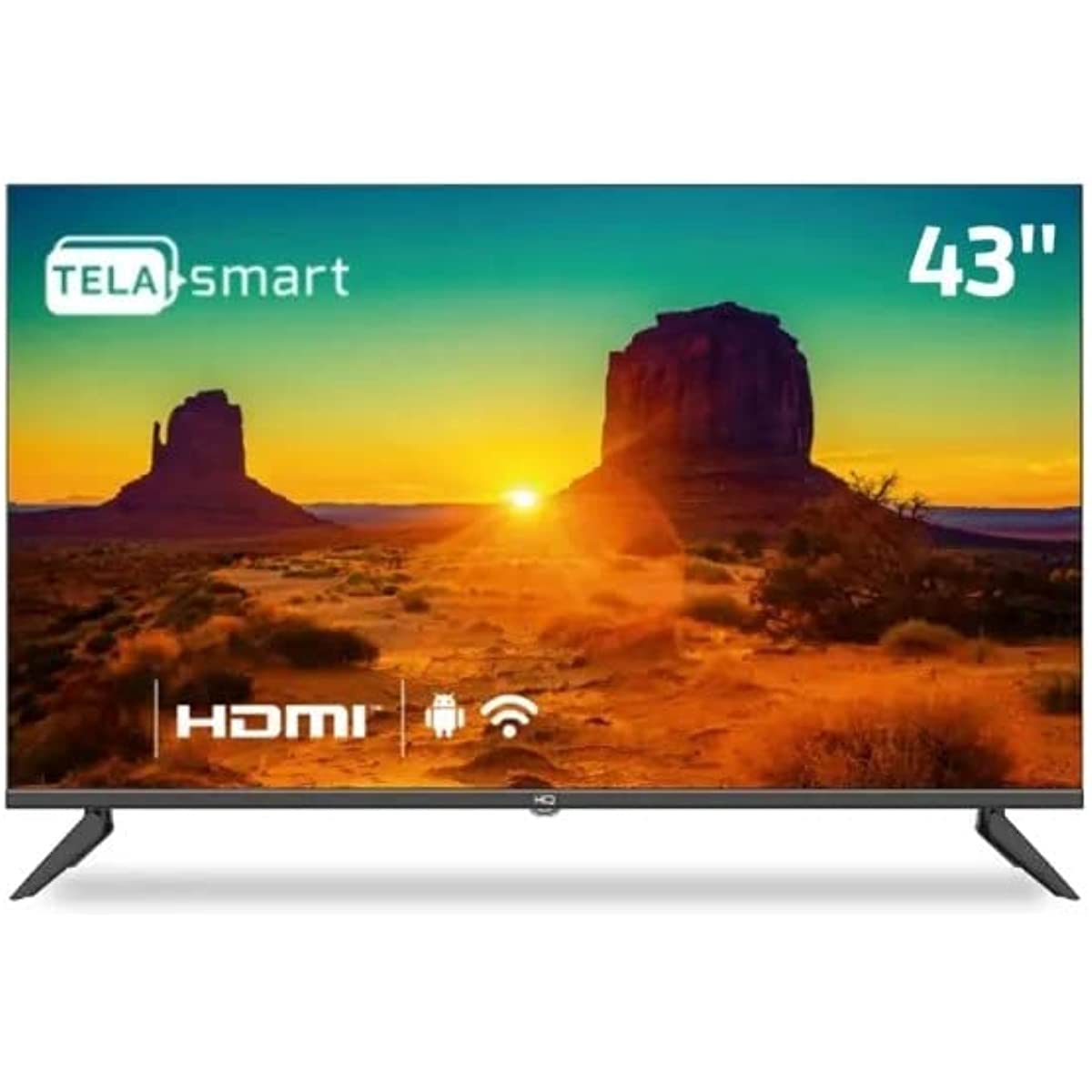 Smart TV 43' Full HD. HDR. tela sem bordas. Android 11. design Slim HQ KDE43GR315LN