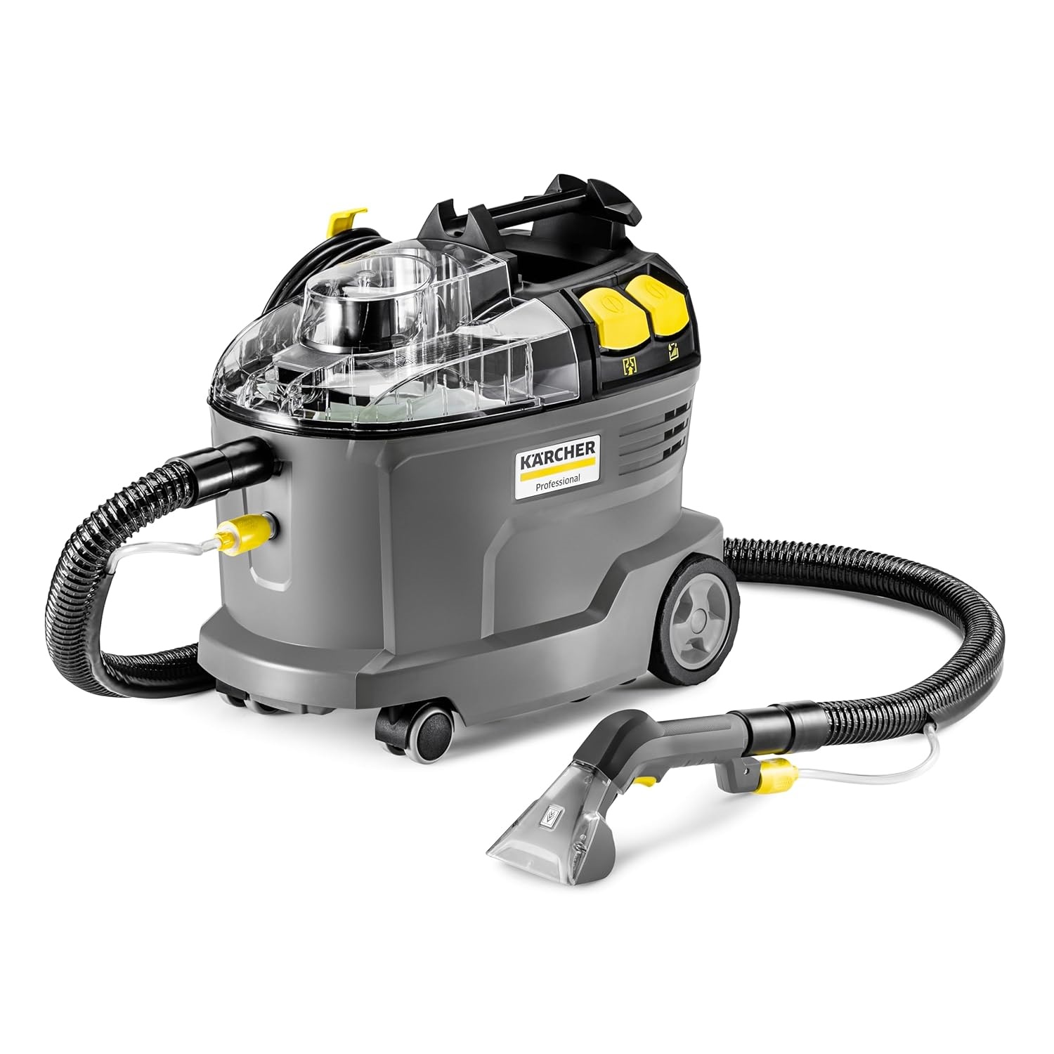 Kärcher Waschsauger Puzzi 8/1, leistungsstark, für die Reinigung von Polstern, Fleckentfernung auf textilen Flächen, inkl. ergonomischer, kurzer Polsterdüse