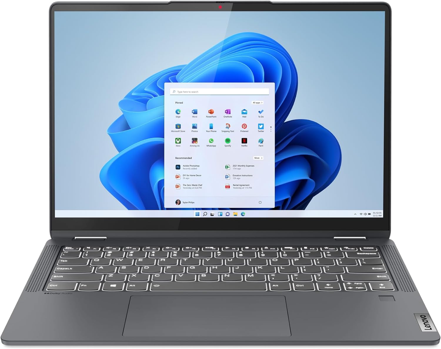 Lenovo IdeaPad Flex 5i - (2023) - Everyday Notebook - 2-in-1 Laptop Computer - Windows 11-14 WUXGA Touchscreen - 8GB Memory - 256GB Storage - Intel Core i3-1215U - Fingerprint Reader - Storm Grey