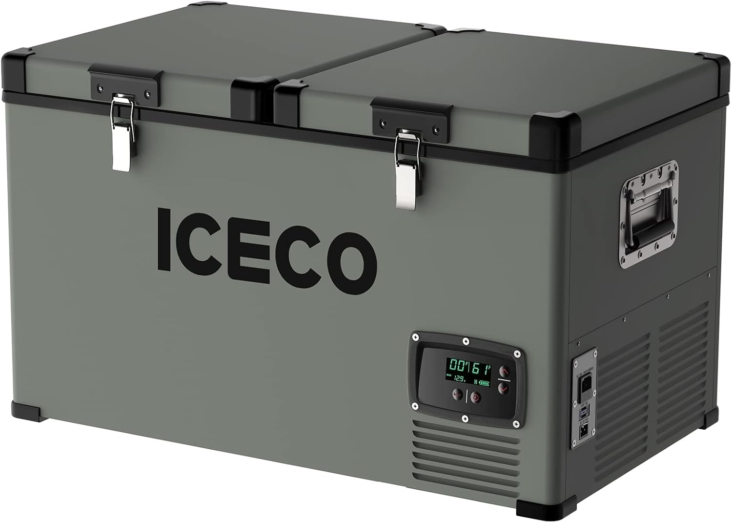 ICECO VL45 Portable Refrigerator with SECOP Compressor. 45 Liters Platinum Compact Refrigerator. DC 12/24V. AC 110-240V. 0℉ to 50℉. Home & Car Use (with Insulated Cover)