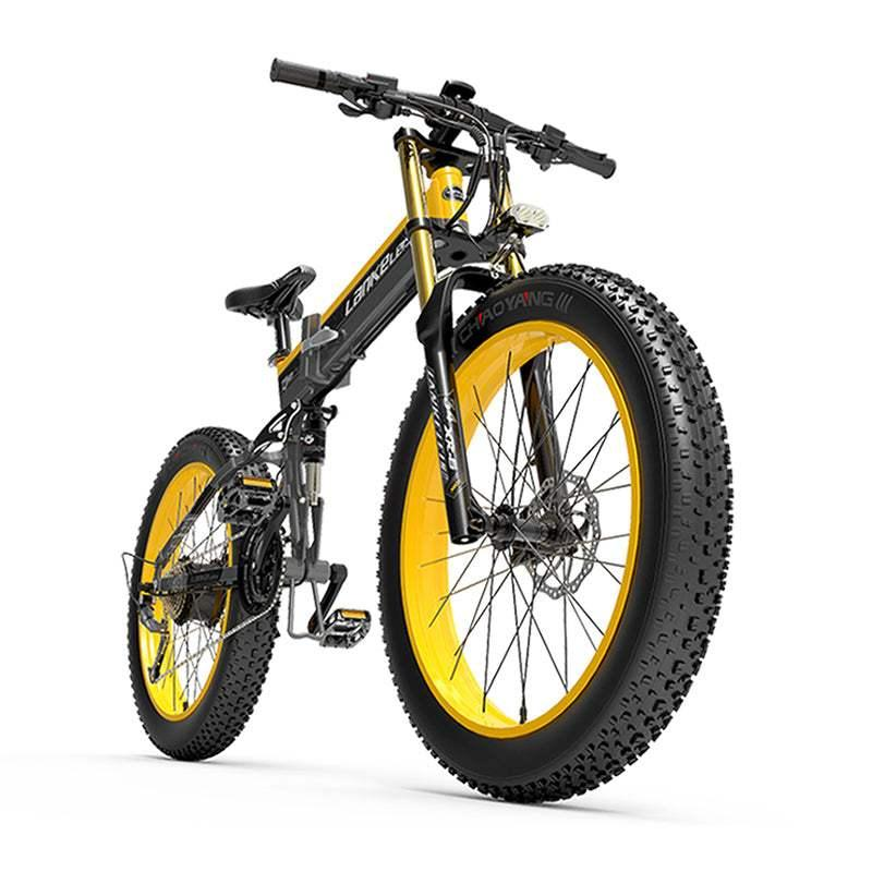 Lankeleisi XT750 Plus 1000W 26 Fatbike Dual Crown Fork Faltbares E-Mountainbike 17.5Ah