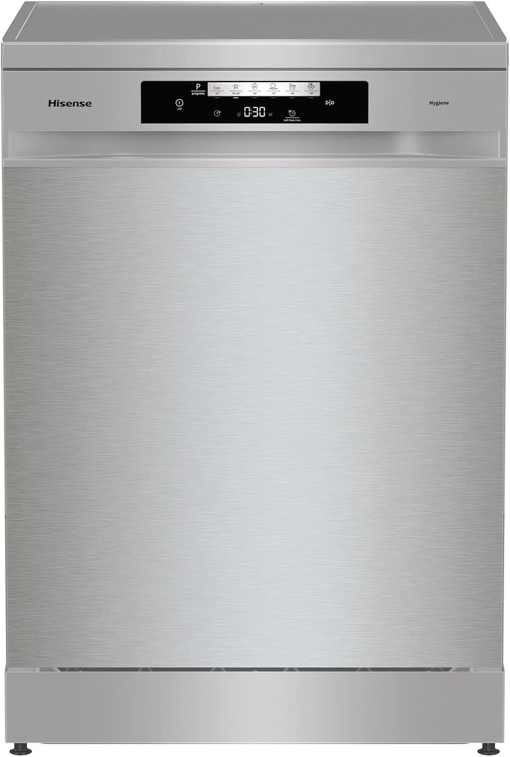 Hisense 14 Place Settings Freestanding Standard Dishwasher. Stainless steel - D Rated. HS642D90XUK. 597 x 599 x 845 mm (L x W x H)