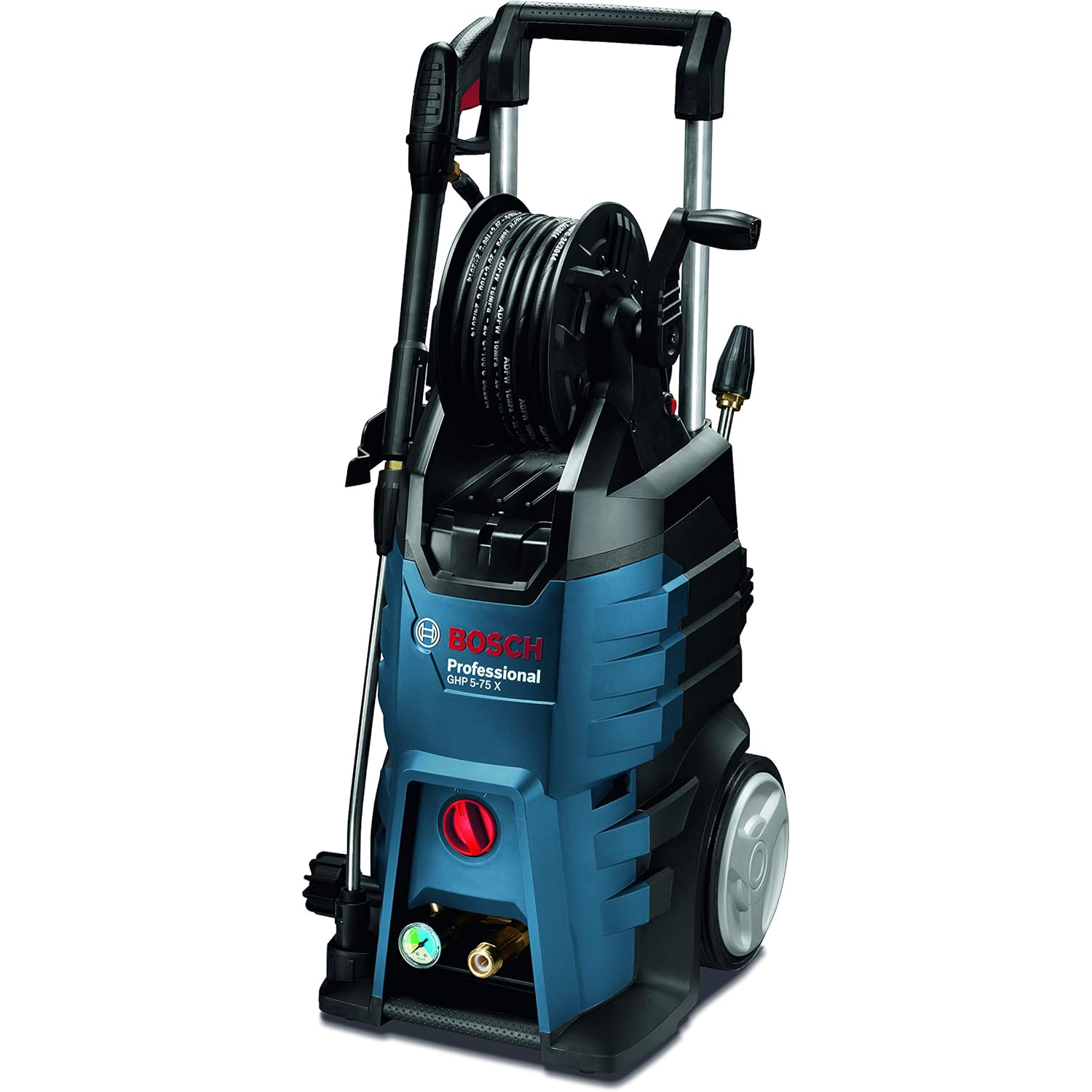 Bosch Professional GHP 5-75 X pressure washer (maximum pressure 185 bar. 2600 W. with Bosch gun. rotating nozzle. 3-in-1 adjustable lance)