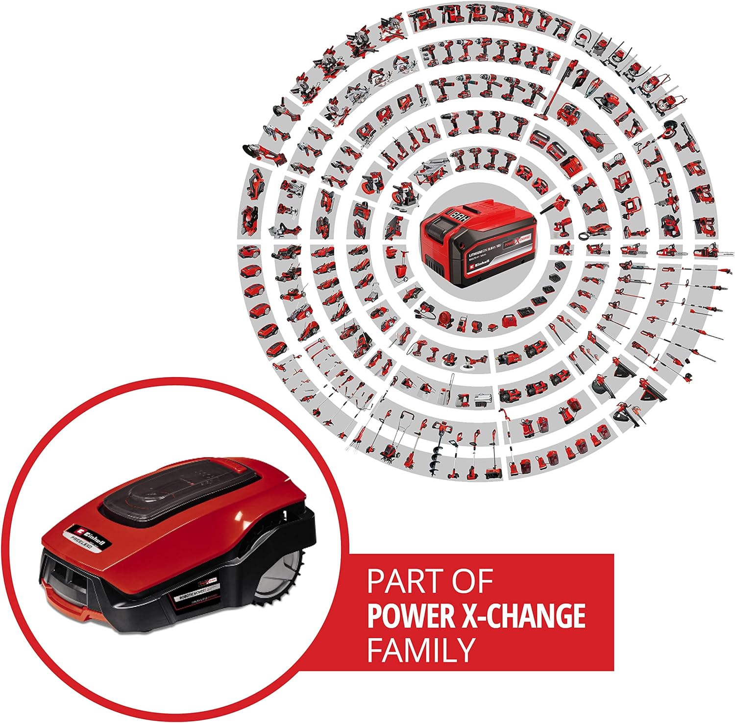 Einhell Power X-Change 18V Robotic Lawnmower With Charging
