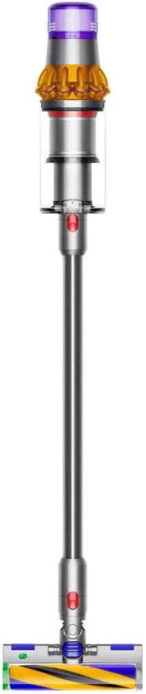 Dyson Detect Absolute V15 Cordless Vacuum Cleaner 369372-01. Yellow & Nickel. 230 W. 0.76 liters. 82 Decibeles