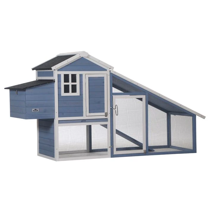 Dehner Lieblinge Hühnerstall Cottage. hellblau. ca. B221/H117.5/T73 cm
