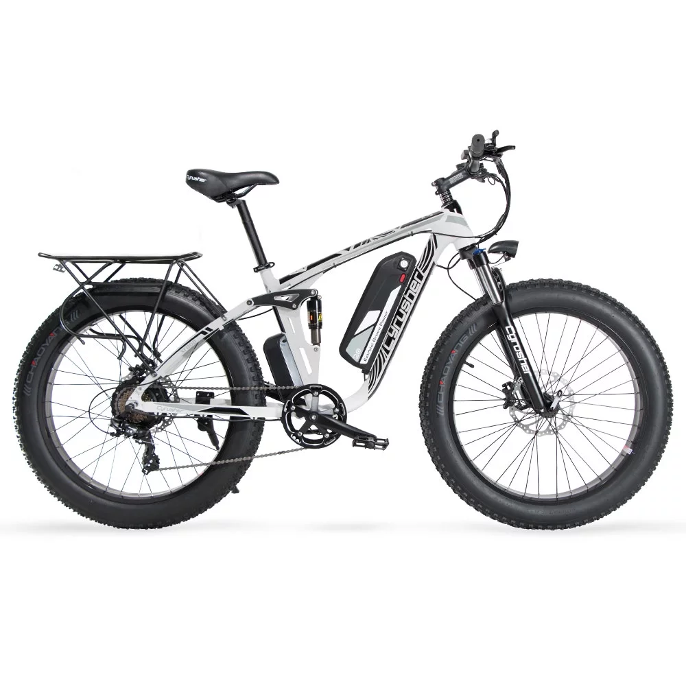 Cyrusher 750W Electric Bicycle Adult Foldable 4.0 Fat Tire Ebike Electric BikevSmart Commuter E-bike Blue LG/Samsung Cell 48V 13ah