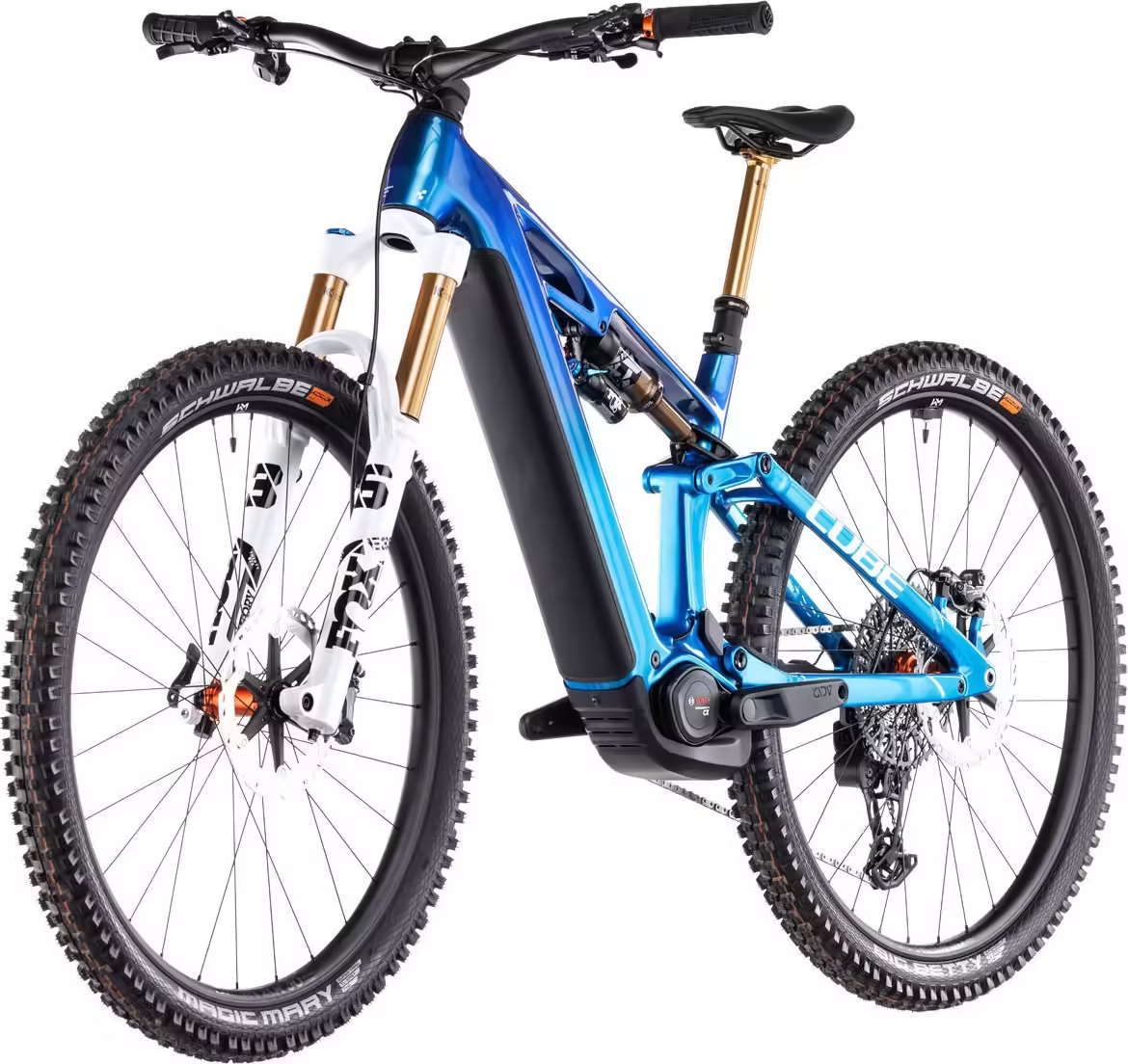 Cube Stereo Hybrid One44 HPC AT 800 Electric Full Suspension MTB Sram X0 Eagle AXS 12S 800 Wh 29