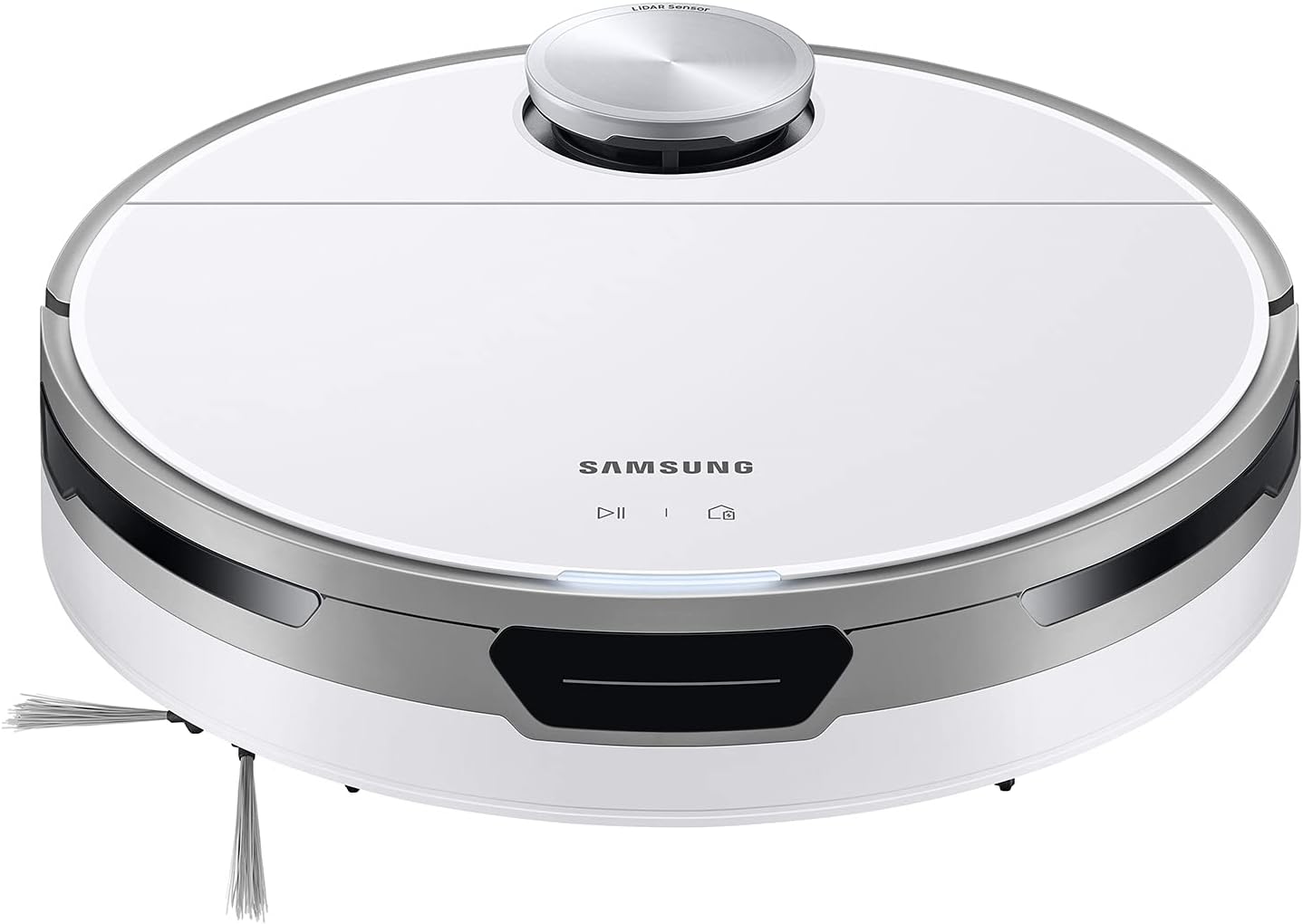 Samsung Jet Bot Robot Cordless Vacuum Cleaner w/Intelligent Power Control. Precise Navigation. Multi Surface Cleaning for Hardwood Floors. Carpets. Rugs. Anti Hair. VR30T80313W/AA. White