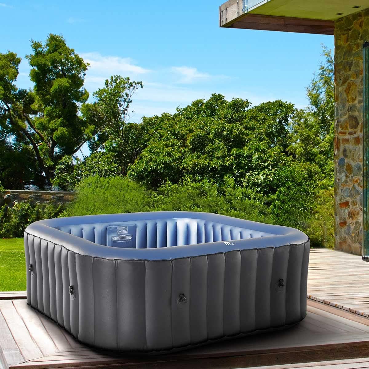 BRAST MSpa Inflatable for 6 People Spa 185 x 185 cm In-Outdoor Pool