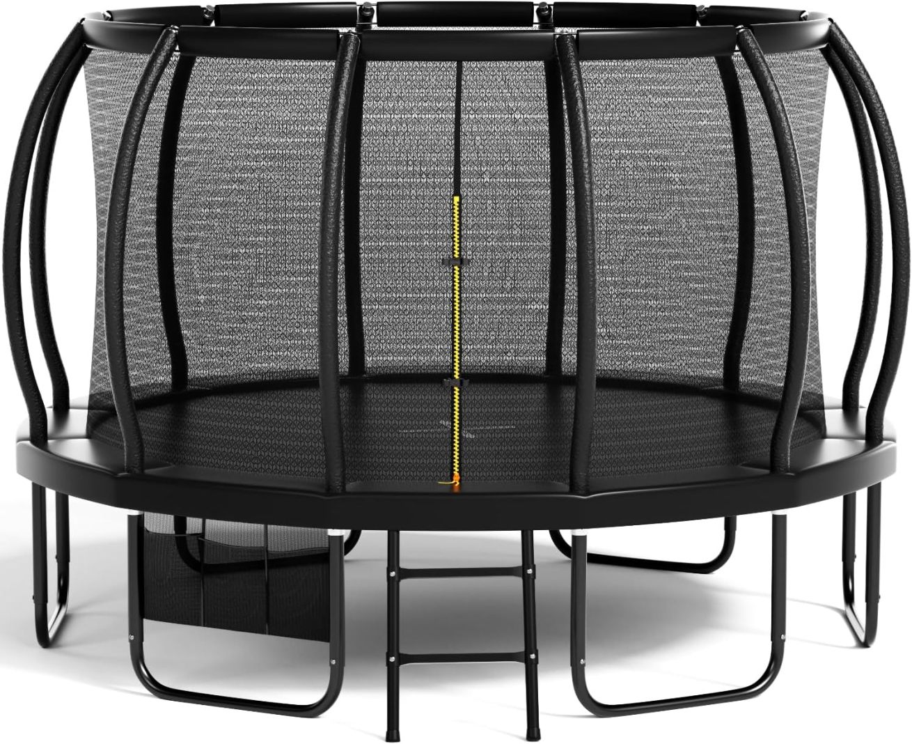 Flamaker Outdoor Children's Trampoline. Garden Trampoline Ø 427cm with Net. Ground Anchor. Sturdy Frame Construction. Weatherproof and Rustproof. Outdoor Trampoline for Children & Adults. Load Capacity 160kg