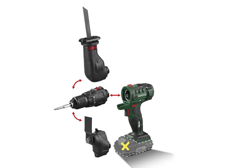 PARKSIDE® Appareil combiné 3 en 1 sans fil PKGA 20-Li C2. 20 V