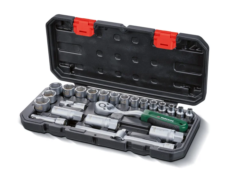 PARKSIDE® Set de douilles et d'embouts PSSS 24 A1. 24 pièces