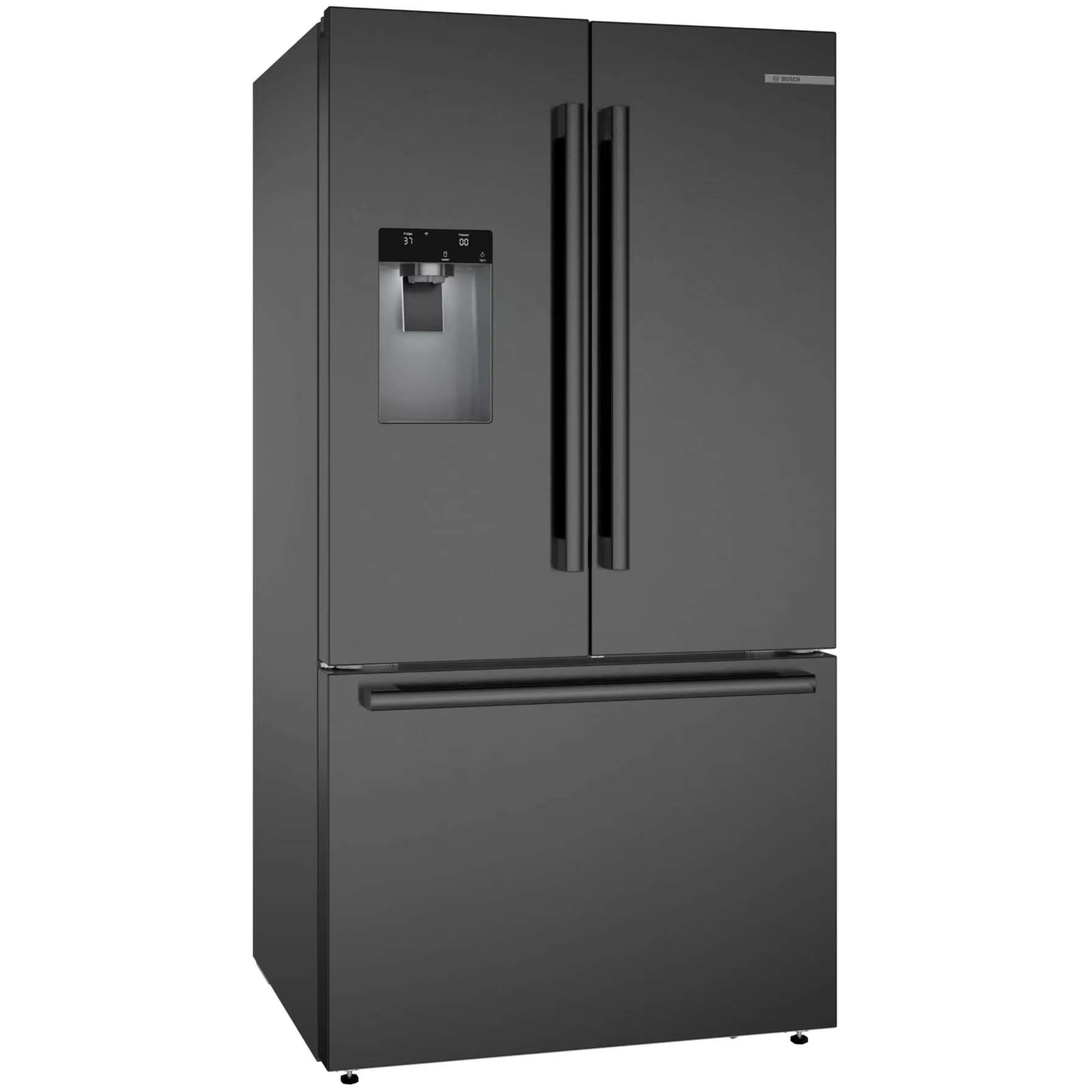 Bosch  B36FD52SNB 500 Series French Door Bottom Mount Refrigerator 36'' Black Stainless Steel. Total No Frost