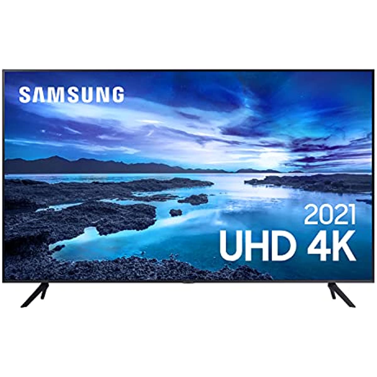 Smart TV LED 43 4K UHD Samsung UN43AU7700GXZD - Alexa built-in. Bivolt