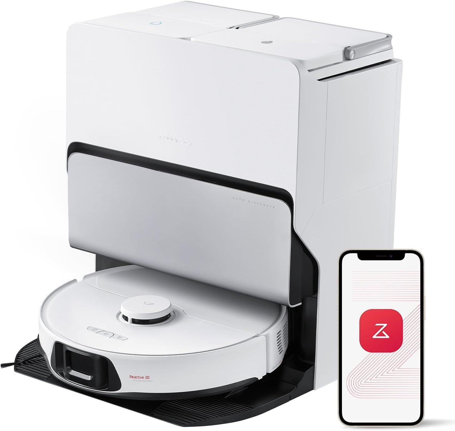 Roborock S8 Maxv Ultra Robot Vacuum & Sonic Mop. [2 Year Local Warranty]. 10000 Pa Suction Corner To Edge Deep Cleaning Hot Air Self-Drying white