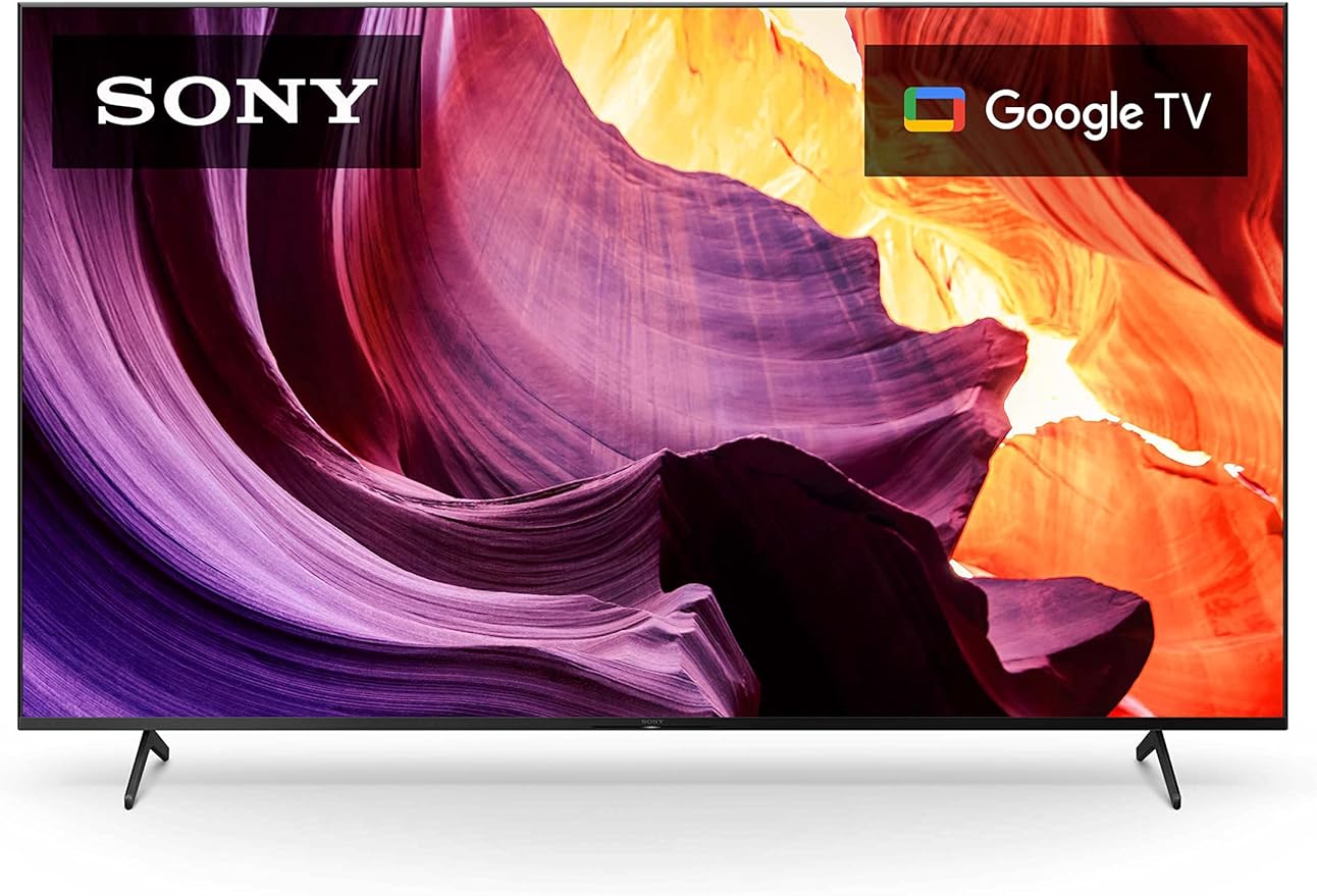 Sony 85 Inch 4K Ultra HD TV X80K Series: LED Smart Google TV with Dolby Vision HDR KD85X80K- Latest Model. Black