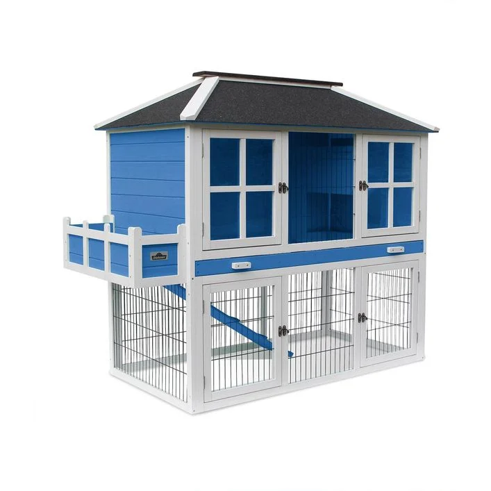 Dehner Lieblinge Nagerheim Palazzo. blau. ca. B145/H121/T72 cm