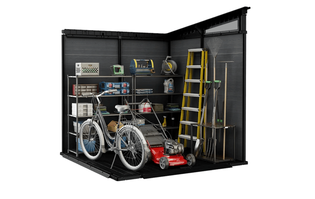 Cortina 7x7 Storage Shed - Graphite