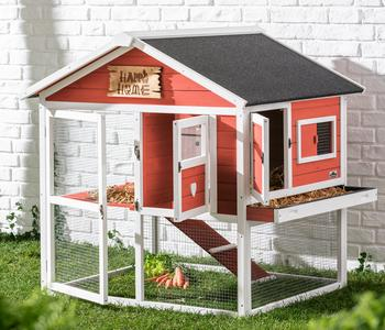 Dehner Lieblinge Rodent Home Castel. apricot. approx. W106/H108/D103 cm